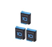 Batería de 1800 mAh Compatible con GoPro Hero 9, 10 y 11 con Cargador Tipo C de 3 Ranuras y LED.(3 Battery)