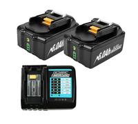 Batería De 18v, Compatible Con Makita, BL1860 BL1850B BL1850 BL1840 BL1830, Batería Y Cargador De Destornillador, Baterías De Repuesto For Herramientas Eléctricas De 18v.(2 and 1)
