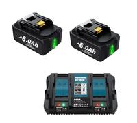 Batería De 18v, Compatible Con Makita, BL1860 BL1850B BL1850 BL1840 BL1830, Batería Y Cargador De Destornillador, Baterías De Repuesto For Herramientas Eléctricas De 18v.(1 set 6.0)