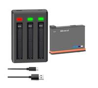 Batería De 2200mAh, Compatible con Insta360, For Batería Recargable One X3 + Batería De Cámara De Acción con Cargador LED(1BatteryWithCharger)