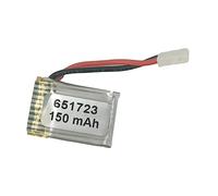 Batería de 3,7 V 150 mAh con cable recargable para teclado y fuente de alimentación, batería de polímero de litio con protección contra sobredescarga