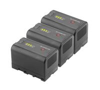 Batería De 3400 MAh con Indicadores De Carga, Compatible con Sony, For BP U30 U35 U60 U90 XDCAM EX PMW 100 150 160 200 PMW EX1 EX3(3 Pcs Battery)