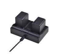 Batería De 3900mAh VW-VBT380 VBT380 VW-VBT190 + Cargador Dual USB, Compatible con Panasonic, HC-V720, HC-V727, HC-V730, HC-V750, HC-V760, HC-V770(2Pcs Set)