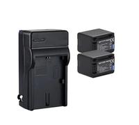 Batería De 3900mAh VW-VBT380 VBT380 VW-VBT190 VBT190 + Cargador USB, Compatible con Panasonic HC-VXF999, HC-VXF990, HC-VX870, HC-VX989(2Battery and 1Charger)