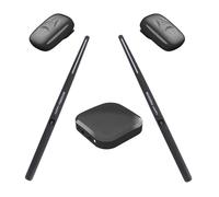 Batería de Aire Eléctrica, Batería Virtual Electrónica Portátil, Batería de Aire Eléctrica con Baquetas, Batería VR para Principiantes, Niños y Adultos