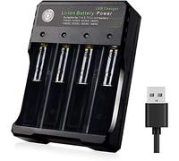 Batería de alta capacidad, conjunto de carga USB inteligente para baterías recargables, optimizado para la disipación de calor y carga portátil