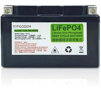 Batería de Arranque para Motocicleta 12 V, 5 Ah, 7, 9, baterías Litio LiFePO4 compatibles con Scooters, Motos Nieve, acuáticas y más