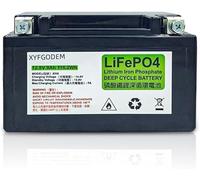 Batería de Arranque para Motocicleta 12 V, 5 Ah, 7, 9, baterías Litio LiFePO4 compatibles con Scooters, Motos Nieve, acuáticas y más