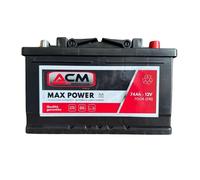 Batería De Auto MAX POWER 74Ah 700A 12V L3 = FIAMM VARTA BOSH EXIDE 74 Ah