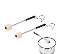 Batería De Batería - 2 Piezas De Mazos De Fieltro | Tambas Profesionales De Cabeza Suave Con Agarre De Cuerda No Deslizante Para Una Banda De Marcha, Práctica, Conciertos Escolares Y Actuación De Perc