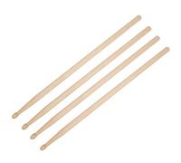 Batería de Batería, Kit de Batería de Madera de Madera de Arce 2 Pares de 5a 5b Batería de Batería de Batería de Instrumentos Musicales Accesorio (baqueta 5A)