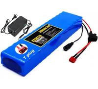 Batería De Bicicleta Eléctrica 13S2P De 48 V Y 50 Ah Con Cargador De 54,6 V Y 2 A Y BMS Integrado Para Motor De Scooter Eléctrico De 200 W A 1000 W. 48V 50Ah,XT90+DC