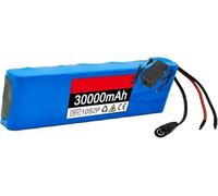 Batería De Bicicleta Eléctrica De 36 V Y 30 Ah, 36 V 10S2P Con Cargador Y BMS, Batería De Repuesto Extraíble Para Motor De Bicicleta De 200 W, 350 W, 500 W, 750 W Y 800 W. 36V 30Ah,T+DC