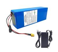 Batería De Bicicleta Eléctrica De 52V Y 45Ah, Batería De Scooter Eléctrico, Paquete De Batería De Iones De Litio para Bicicleta Eléctrica Resistente Al Agua con Cargador T