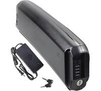 Batería De Bicicleta Eléctrica Plegable De 36 V, 48 V, 10 Ah, 15 Ah Y 20 Ah,Resistente Al Agua, Con Placa De Protección BMS Y Cargador Para Motores De 200 W, 500 W,750 W Y 1000 W A,36V 10AH