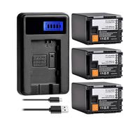 Batería De BP-828 De 2800mAh, Compatible con Canon, For BP828 BP-820 VIXIA GX10, HF G21, G30, G40, G50, XA20, XA25, XA45, XA50, XA55, XF400, XF405(Charger and 3Battery)