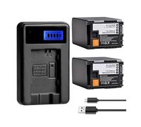 Batería De BP-828 De 2800mAh, Compatible con Canon, For BP828 BP-820 VIXIA GX10, HF G21, G30, G40, G50, XA20, XA25, XA45, XA50, XA55, XF400, XF405(Charger and 2Battery)