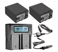 Batería De BP-A60 De 6400mAh, Compatible con Canon, For BP-A60 BP-A65 BP-A90 BP-A30 US 0870C002, EOS C200, EOS C200B, EOS C220B(2BatteryWithCharger)