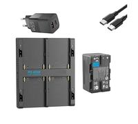 Batería De BP-U30 BP-U35 De 3400mAh O Cargador Rápido PD De 60W, Compatible con Sony, XDCAM EX PMW 100 150 160 200 PMW EX1 EX3 BP U30 U60 U90(1BatteryWithCharger)