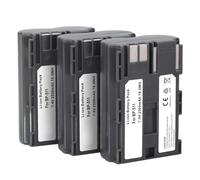 Batería de cámara Compatible con Canon EOS 5D, 10D, 20D, 30D, 40D, 50D, 300D, PowerShot G1, G2, G3, G5 y G6, BP-511, BP-511A, 2500 mAh.(3 Batteries)