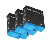 Batería De Cámara De 1680mAh AHDBT-801, Compatible con GoPro Hero 6 7 8 Hero7 Hero 6 Hero 8 AHDBT-501 AABAT-001 AABAT-001-AS(3pcs)