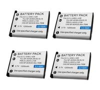 Batería de cámara de 3,7 V y 1200 mAh Compatible con Olympus LI-40B, EN-EL10 y NP-45(4 Battery)