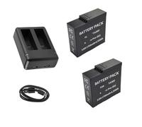 Batería De Cámara De 3,85 V Y 1700 MAh + Cargador USB. Accesorios For Cámara De Acción 360. Compatible con Insta360 Ace Pro.(2battery 1charger)