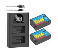 Batería De Cámara Recargable EN-EL25 De 7,6 V, 2000mAh, Compatible con Nikon, For Cámara Z50 Z30 ZFC ENEL25 MH-32 O Cargador De Doble Canal(2BatteryWithCharger)