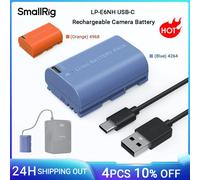 Batería de cámara recargable SmallRig LP-E6NH USB-C, 2400mAh, para Canon EOS 5D Mark II/R5/R6/R5C/R7/R6 Mark II/80D/90D -4264/4968 (Blue) 4264