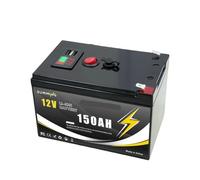 Batería De Ciclo Profundo De Litio De 12V Y 200Ah For Aplicaciones Fuera De La Red, Energía Solar, Buscador De Peces, Iluminación, Ruedas Eléctricas BMS Incorporado(12v 150Ah)