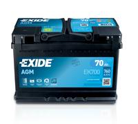 Batería de Coche 70Ah AGM Exide EK700B START/STOP