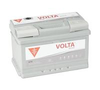 Bateria de Coche 77Ah 750A - Volta Silver S770D - Borne +Dcha - Medidas Largo 278 x Ancho 175 x Alto 190 mm con 2 años de Garantía - Fabricación Europea.