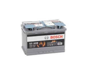 Batería de coche start stop AGM 70Ah 760 A EN Bosch S5A08