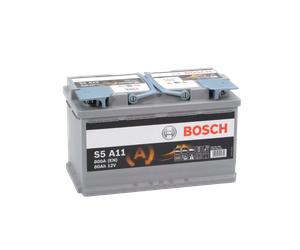 Batería de coche start stop AGM 80Ah 800 A EN Bosch S5A11