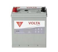 Bateria de Coche VOLTA Caja Asiática 45Ah 370A - Borne +Izq - Medidas Largo 187 x Ancho 127 x Alto 220 mm con 2 años de Garantía - Fabricación Europea.