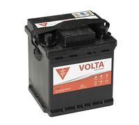 Bateria de Coche VOLTA Standard 44Ah 400A - Borne +Dcha - Medidas Largo 175 x Ancho 175 x Alto 190 mm con 2 años de Garantía - Fabricación Europea.