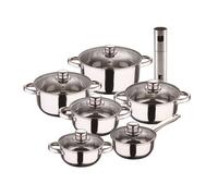 Bateria de cocina 12 piezas san ignacio de acero inoxidable en color cromado colección cassel+ bergner copper pulverizador de aceite y vinagre