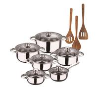 Bateria de cocina 12 piezas san ignacio de acero inoxidable en color cromado colección cassel+ san ignacio agros set 3pc utensilios cocina