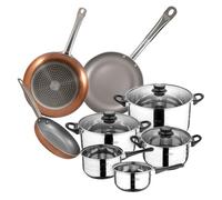 San Ignacio Toledo Batería de Cocina 8 Piezas + Optimum Plus Set de 3 Sartenes