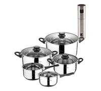 Batería de cocina de ocho piezas san ignacio+ bergner copper pulverizador de aceite y vinagre ø4x17,5cm en acero inoxidable