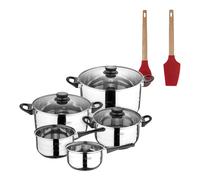 Batería de cocina de ocho piezas san ignacio+ bergner excalibur juego de 2 utensilios de cocina