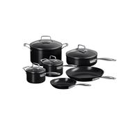 Batería de Cocina Le Creuset Aluminio con revestimiento cerámico antiadherente 51823000010098 Negro