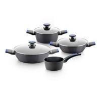 MONIX Martín Berasategui | Batería de cocina 7 piezas, Aluminio Forjado con Antiadherente, sin PFOA, Apta para todo tipo de Cocinas incluida Inducción