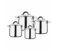 Renberg BATERÍA 8PCS, Acero Inoxidable, Silver, 4 L