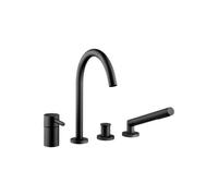 Batería de cuatro agujeros Dornbracht. Meta 27632661 negro mate
