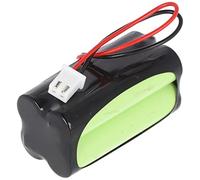 Batería de emergencia NiMH 4,8 V máx. 800 mAh F2x2 Micro AAA Baterías Recargables con cable de 100 mm y enchufe, sustituye a Fischer AW-0480-0080-AAA-NM01