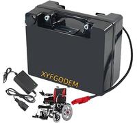 Batería de fosfato Hierro y Litio 24 voltios para Silla Ruedas eléctrica (24 V, 15 Ah, 20, 25, 30, 40, 50, 60 Ah) con Cargador para Motor 0 a 1440 W