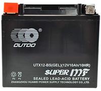 >Batería de Gel para Moto YTX12-BS-GEL 12V 10Ah OUTDOO - Alto Rendimiento y Larga Duración<