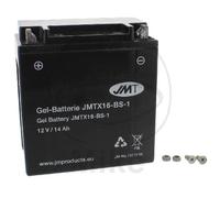 Batería de gel para motocicleta JMT sin mantenimiento (MF) YTX16-BS-1