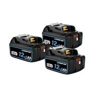 Batería De Herramienta Eléctrica De 18V, 8Ah/10Ah/12Ah, Compatible Con Makita, Batería De 18V DGA404 DTW700 DHR202 DJV182 DDF487 DTD172 DHP489(3PCS 12.0Ah)